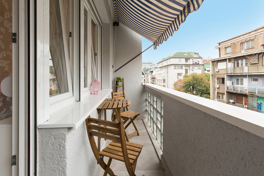 Small Building Apartment Balcony With A View