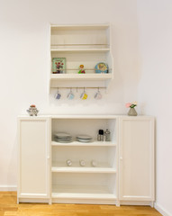 Kitchen interior detail wooden kitchen cabinet