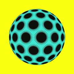 star ball pop black blue