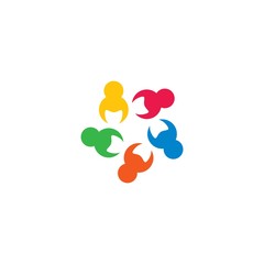 community logo template vector icon design