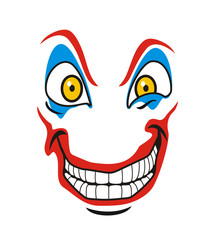 Fototapeta premium crazy joker expression