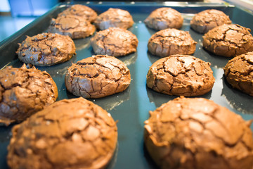 Chocolate Brownie Cookies Fresh Homemade