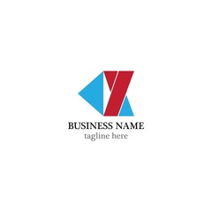 X Letter logo business template vector icon