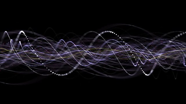 Intertwined Technology Fibers Animation Background, Loop, 4k