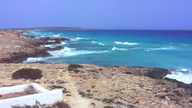 The waves of Formentera, incredible nature