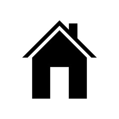 House icon Vector simple flat logo symbol