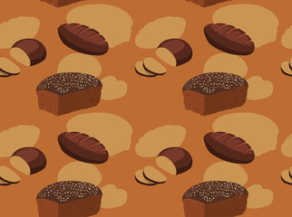 Bread Kind Pumpernickel Seamless Background Wallpaper