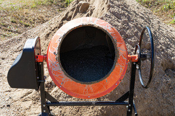 Electric cement mixer