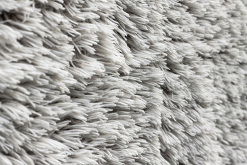Texture de fourrure laineuse blanche
