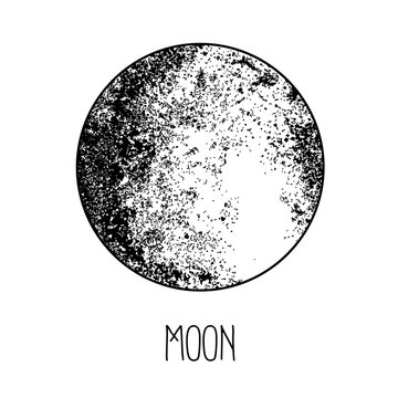 moon drawing I moon surface drawing I how to draw  YouTube