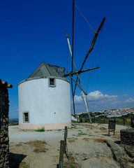 Fototapeta na wymiar Windmills in Arrabida near Setubal, Portugal