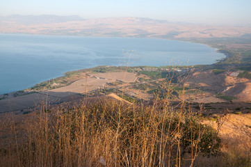 The Sea of Galilee from the Golan Heights