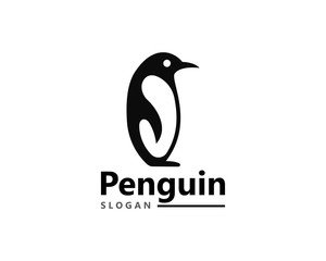 Creative Penguin Logo Template vector icon illustration design