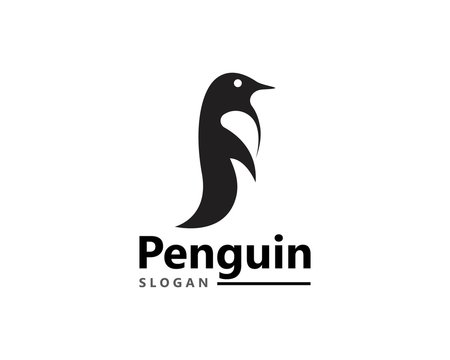 Creative Penguin Logo Template vector icon illustration design