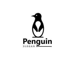 Creative Penguin Logo Template vector icon illustration design