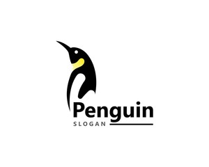 Creative Penguin Logo Template vector icon illustration design