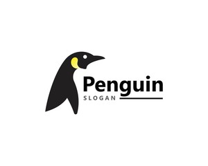 Creative Penguin Logo Template vector icon illustration design