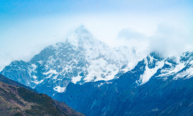 The scenery of Barang Mountain in Ganzi County, Sichuan Province, China