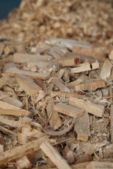 grobe Späne Holzstücken