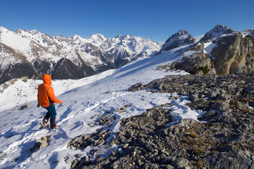 mountaineer in Pyrenees