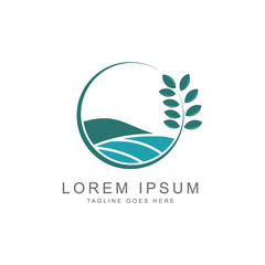 Fototapeta premium landscape logo template