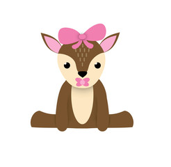 It's a girl concept with little baby reindeer.