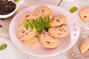 Chocolate chip cookies. 
