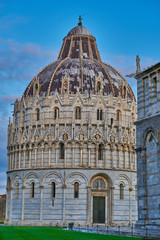 Obraz premium Square of miracles Pisa, Tuscany, Italy. Sunrise in the city of Pisa