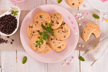 Chocolate chip cookies. 