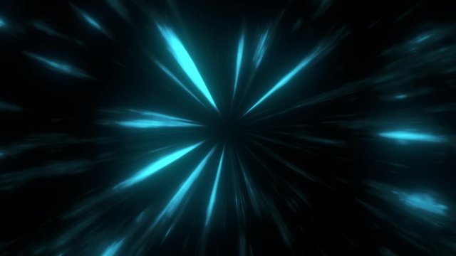 Fast Light speed through Universe Space And Time.The flow of the Hyperspace. 4K animation