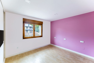 Beautiful and colorful empty room. Interior modern room.