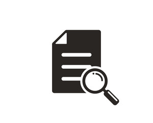 Search file icon symbol vector