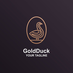 gold duck logo awesome design inspiration