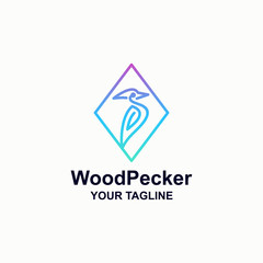 woodpecker awesome logo design inspiration
