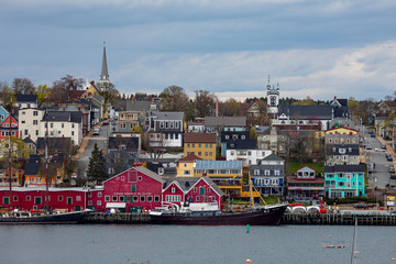 The historic City of Lunenburg in Nova Scotia Canada	