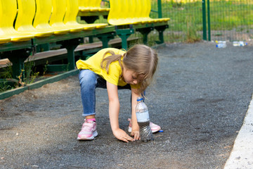 girl on playground