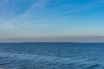 View beautiful autumn landscape with Sea