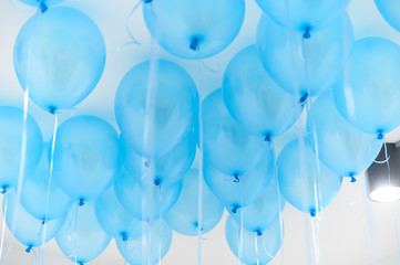 blue balloon , party concept ,background element