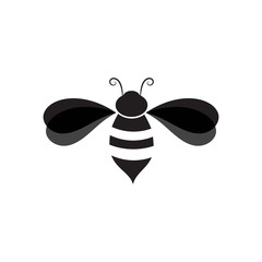 Bee Logo Template vector icon illustration