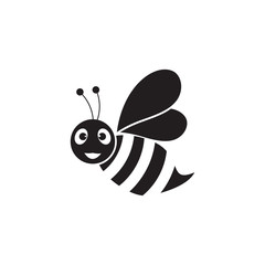 Bee Logo Template vector icon illustration