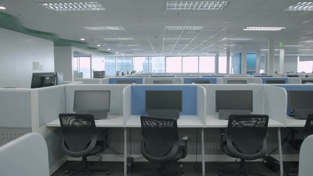 Fresh And Modern Corporate Office Space - Desk And Chairs