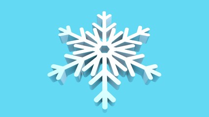 Snowflakes in blue background