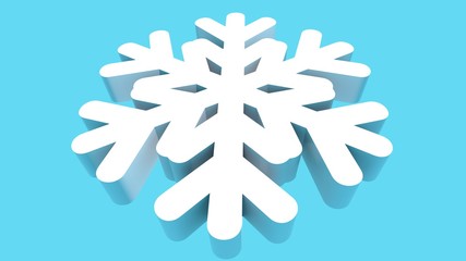 Snowflakes in blue background