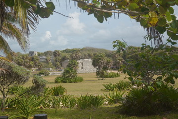 Maya Ruine Meer Mexiko 