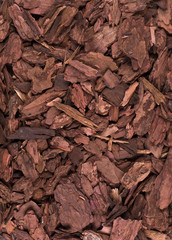 shredded tree bark used for gardening