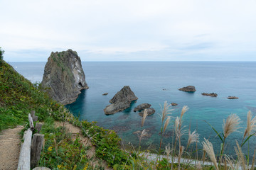 北海道積丹島武意海岸の景色