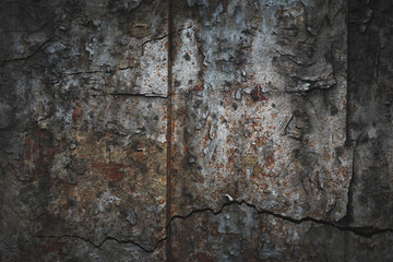 Background texture of the old textured surface - metal, stone, peeling paint.