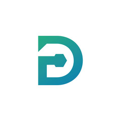 consulting initial D logo template