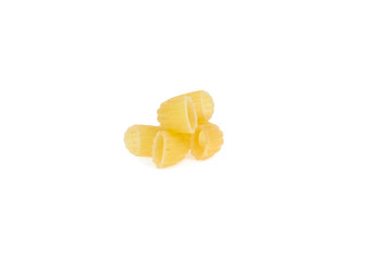 dry macaroni  isolated  on white