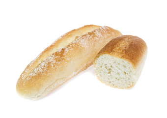 Bread isolated on white background